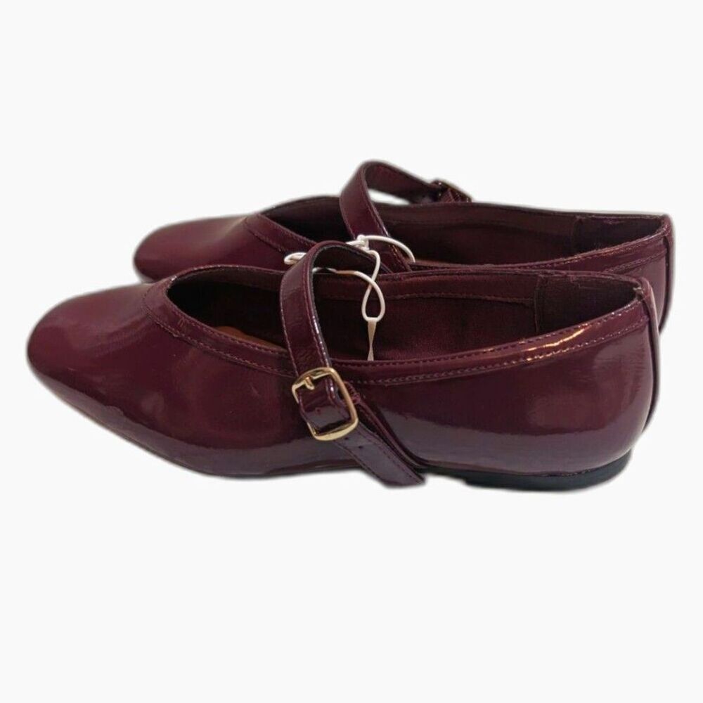 Women's Elena Mary Jane Flats -A New Day- Burgundy Size 6